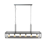 Lampada a sospensione Eloisa DH Interior Antracite LxPxH 162x38x32 Metallo Bianco foto vista frontale diagonale