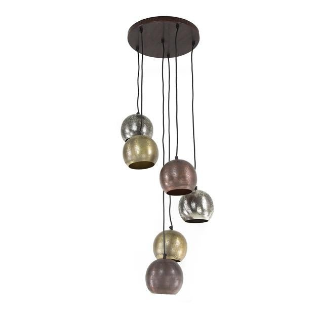 Lampada a sospensione Berns DH Interior Nickel LxLxH 47x43x25 Nickel Bianco foto diagonale vista frontale