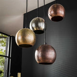 Lampada a sospensione Berns DH Interior Nickel LxLxH 47x43x25 Nickel Atmosfera foto dettaglio