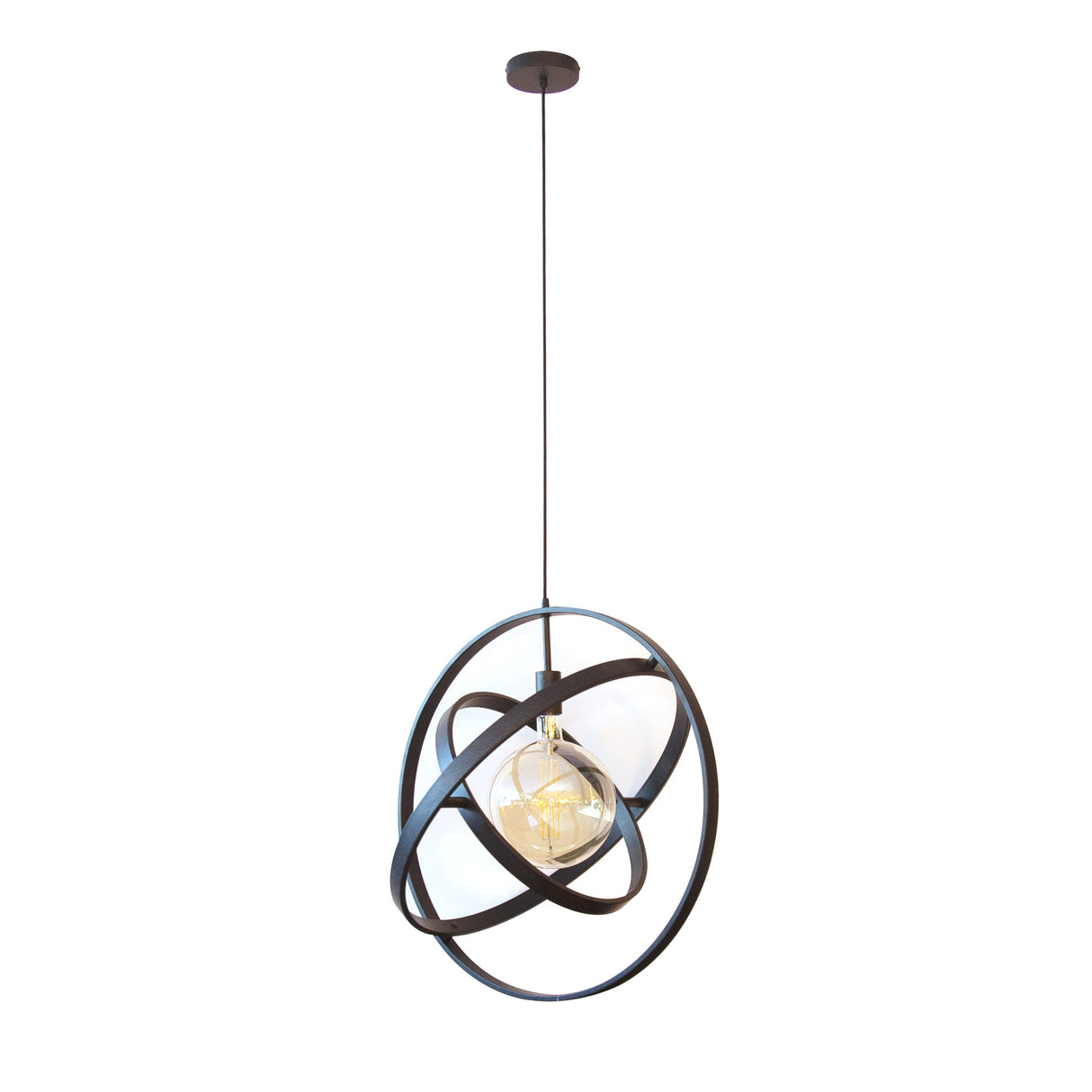 Lampada a sospensione Diana DH Interior Nero LxLxH 67x67x17 Metallo Bianco foto vista frontale