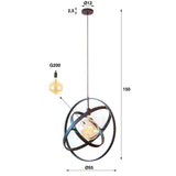 Lampada a sospensione Diana DH Interior Nero LxLxH 67x67x17 Metallo Bianco Indicazione dimensione foto