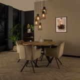 Lampada a sospensione Hannes DH Interior Carbone LxLxH 51x51x19 Metallo Foto atmosferica in situazione