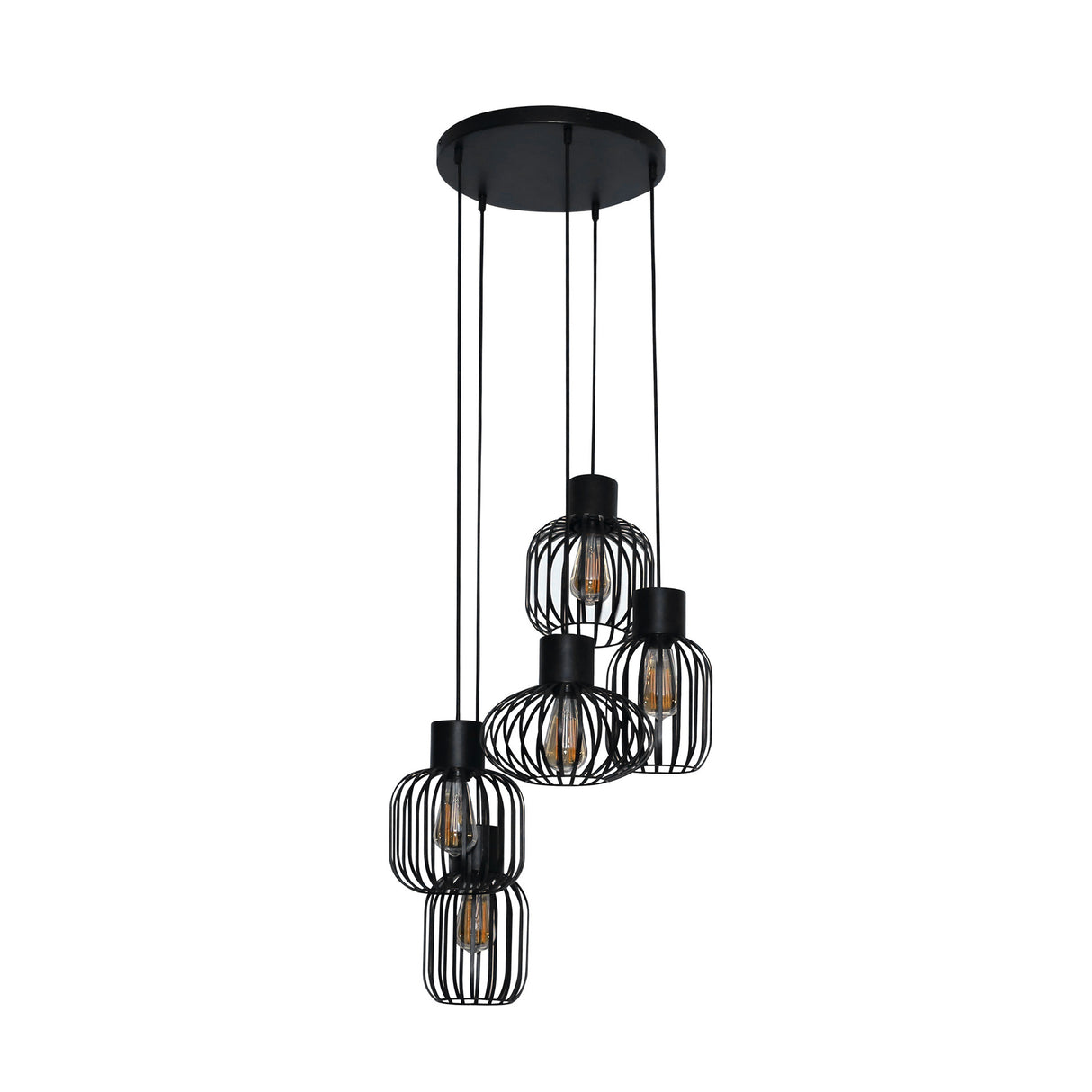 Lampada a sospensione Hannes DH Interior Antracite LxLxA 51x51x19 Metallo Bianco foto vista frontale