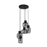 Lampada a sospensione Hannes DH Interior Antracite LxLxA 51x51x19 Metallo Bianco foto vista frontale