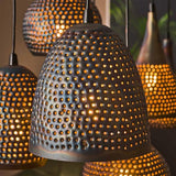 Lampada a sospensione Kristin DH Interior Marrone LxLxH 91x45x36 Marrone nero Atmosfera foto dettaglio