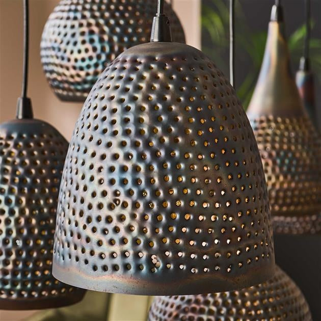 Lampada a sospensione Kristin DH Interior Marrone LxLxH 91x45x36 Marrone nero Atmosfera foto dettaglio