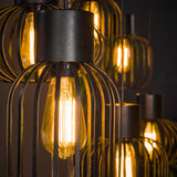 Lampada a sospensione Luise DH Interior Carbone LxLxH 143x28x24 Metal Atmosphere foto dettaglio