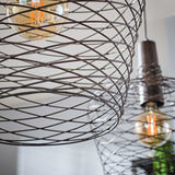 Lampada a sospensione Luki DH Interior Rame LxLxH 95x49x45 Metallo Atmosferica foto dettaglio