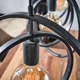 Lampada a sospensione Otan DH Interior Carbone LxPxH 129x46x11 Metallo Atmosferica foto dettaglio