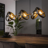 Lampada a sospensione Otan DH Interior Carbone LxPxA 125x43x20 Metallo Foto atmosferica vista frontale diagonale