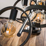 Lampada a sospensione Otan DH Interior Carbone LxPxA 125x43x20 Metallo Foto atmosferica vista frontale diagonale