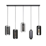Lampada a sospensione Jeff DH Interior Nero LxLxH 141x51x15 Metallo Bianco foto vista frontale