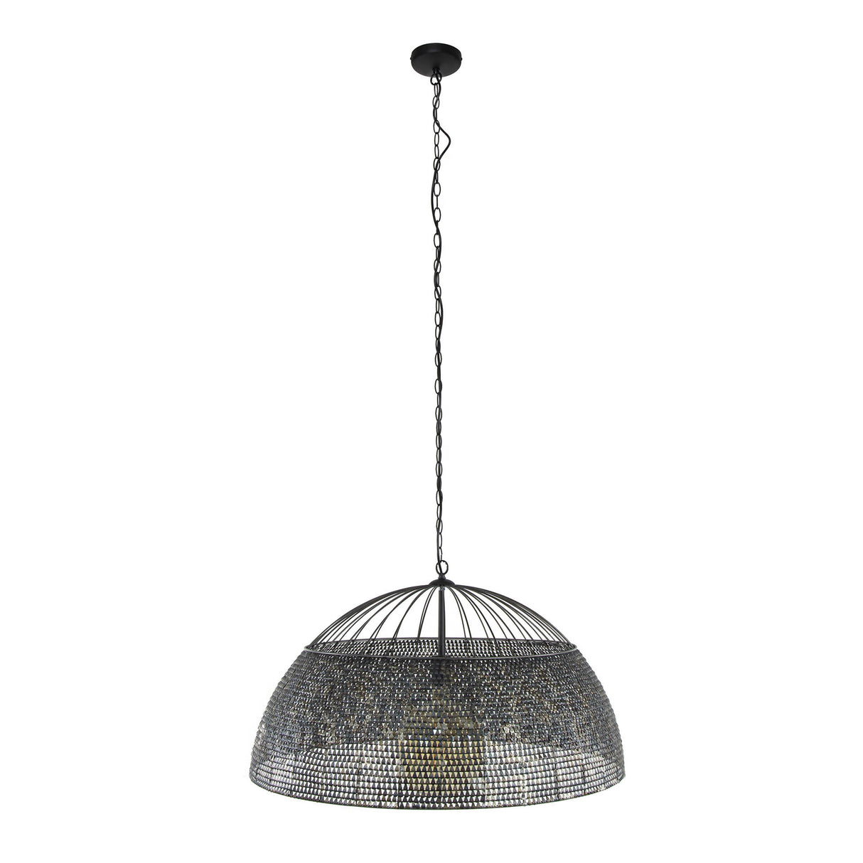 Lampada a sospensione Armoor DH Interior Marrone LxLxH 85x85x49 Marrone nero Bianco foto vista frontale