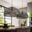 Lampada a sospensione Jessica DH Interior Marrone LxLxH 63x63x43 Marrone nero Foto atmosferica vista frontale diagonale