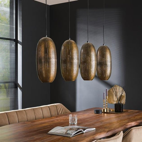 Lampada a sospensione Rama DH Interior Bronzo LxLxH 125x51x22 Bronzo Foto ambientale vista diagonale frontale
