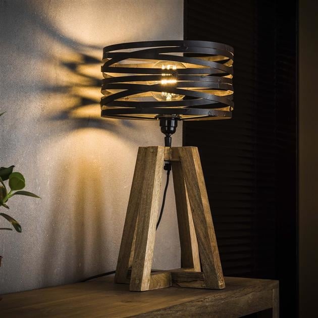 Lampada da tavolo Twist DH Interior Grigio LxLxH 48x38x38 Grigio ardesia Foto ambientale vista frontale diagonale