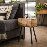 Comodino Damon DH Interior Acacia LxLxH 60x40x30 Legno di acacia Foto atmosferica vista frontale diagonale