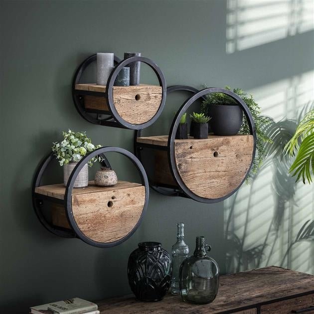 Mensola a muro Liv DH Interior Hardwood LxLxH 32x32x27 Hardwood Foto atmosferica in situazione