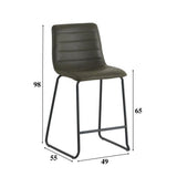 Sgabello da bar Mark Ecopelle Dimehouse Nero LxWxH 79x65x54 Ecopelle Indicazione dimensione foto bianca