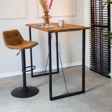 Tavolo da bar Las Vegas Dimehouse Marrone LxPxA 135x75x7 Legno di mango Foto atmosferica in situazione