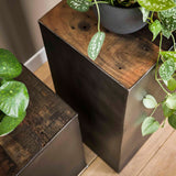 Colonna portafiori Crosby DH Interior Hardwood LxWxH 53x33x33 Hardwood Atmosferico dettaglio foto