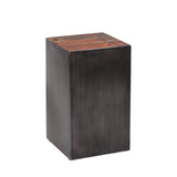 Colonna portafiori Crosby DH Interior Hardwood LxPxH 53x33x33 Hardwood Bianco foto diagonale vista frontale