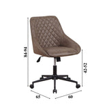 Sedia da ufficio Emily Microfibra Dimehouse Verde LxPxA 75x61x52 Microfibra Indicazione dimensione foto bianca