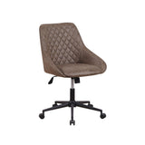 Sedia da ufficio Emily Microfibra Dimehouse Verde LxPxH 75x61x52 Microfibra Foto bianca vista diagonale frontale