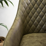 Sedia da ufficio Emily Microfibra Dimehouse Verde LxPxH 75x61x52 Microfibra Dettaglio fotografico atmosferico