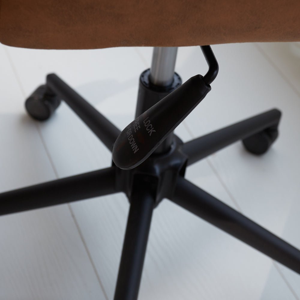 Sedia da ufficio Novan Dimehouse Cognac LxPxH 72x63x58 Tessuto Foto di dettaglio atmosferico