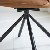Sedia per sala da pranzo Novan Microfibra Dimehouse Cognac LxPxH 71x64x56 Tessuto Foto di dettaglio atmosferico