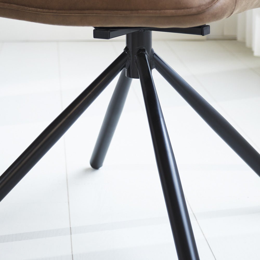 Sedia per sala da pranzo Novan Microfibra Dimehouse Taupe LxWxH 71x64x56 Tessuto Foto atmosferica in situazione