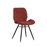 Sedia per sala da pranzo Beau velluto Dimehouse Rame LxPxH 71x67x49 Tessuto Bianco foto diagonale vista frontale