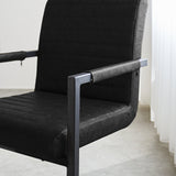 Sedia per sala da pranzo Kuba Dimehouse Nero LxWxH 71x59x58 Ecopelle Dettaglio fotografico atmosferico