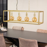 Lampada a sospensione Aiden Dimehouse Oro LxPxA 105x41x36 Metallo Foto atmosferica vista frontale diagonale