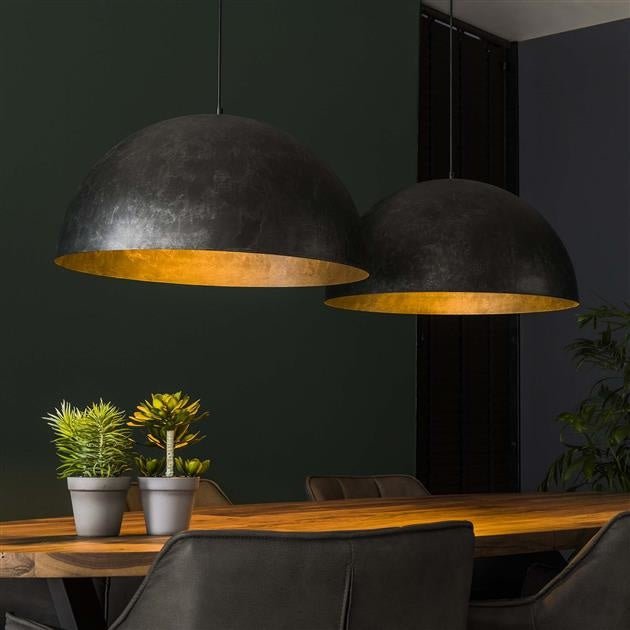 Lampada a sospensione Dacia DH Interior Antracite LxPxA 128x67x38 Metallo Foto atmosferica vista frontale diagonale