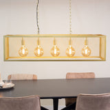 Lampada a sospensione Duncan Dimehouse Oro LxPxH 125x41x36 Foto Metal Atmosphere vista frontale