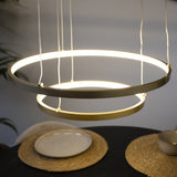 Lampada a sospensione Elaine Oro Dimehouse Oro LxWxH 56x56x12 Metallo Atmosferico dettaglio fotografico