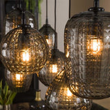 Lampada a sospensione Gaby DH Interior Grigio LxLxH 124x38x18 Vetro Atmosferica foto dettaglio