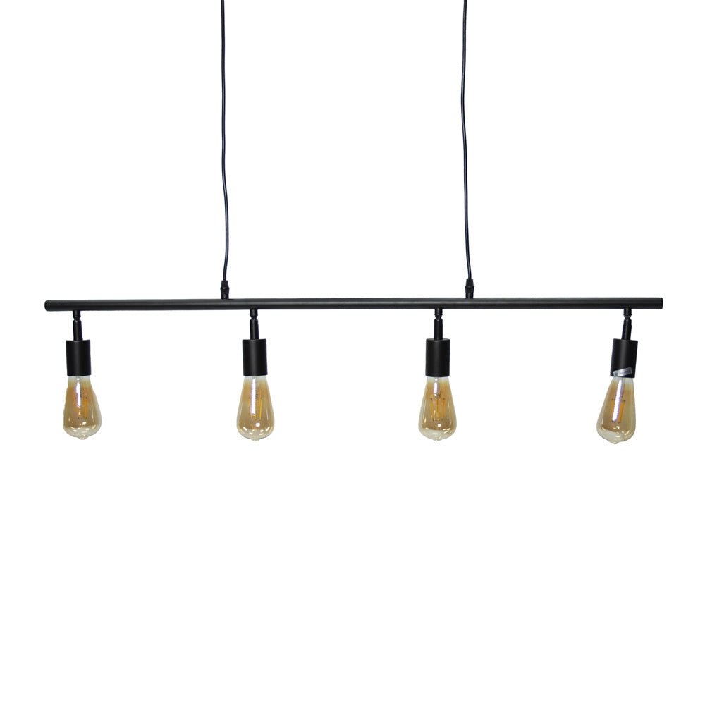 Lampada a sospensione Glenn Dimehouse Nero LxPxH 103x14x7 Metallo Bianco foto vista frontale