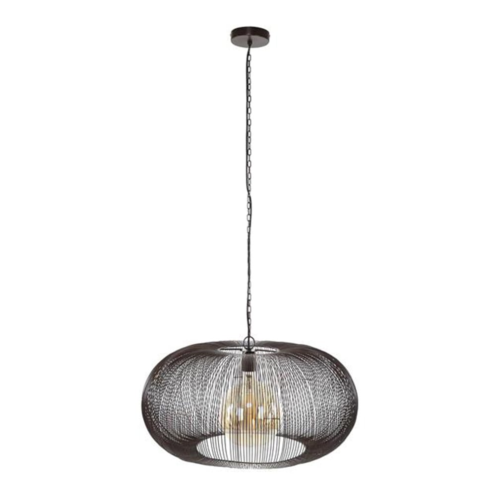 Lampada a sospensione Jill DH Interior Nero LxLxH 75x75x40 Nichel Bianco foto vista frontale