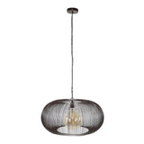 Lampada a sospensione Jill DH Interior Nero LxLxH 75x75x40 Nichel Bianco foto vista frontale