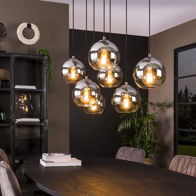 Lampada a sospensione Juliette DH Interior Silver LxLxH 116x48x33 Silver Foto ambientale vista frontale diagonale