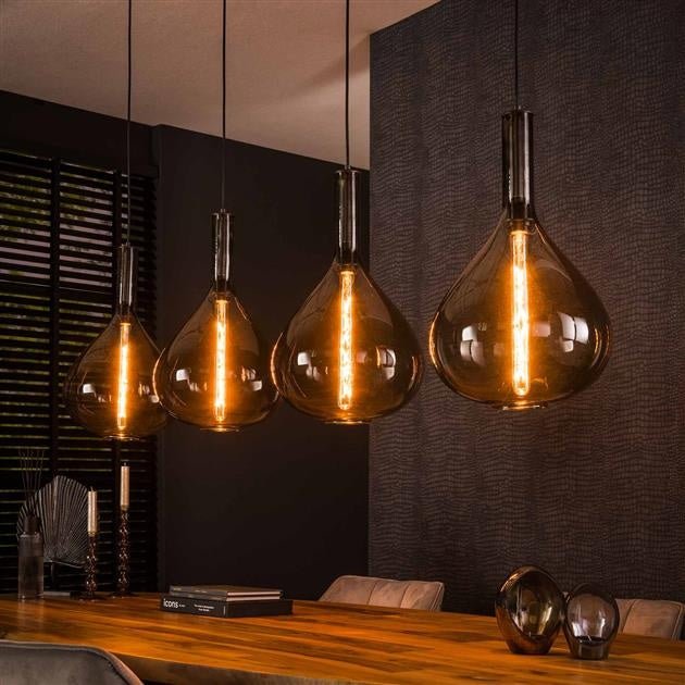 Lampada a sospensione Karen DH Interior Nero LxLxA 102x58x39 Metallo Foto atmosferica vista frontale diagonale
