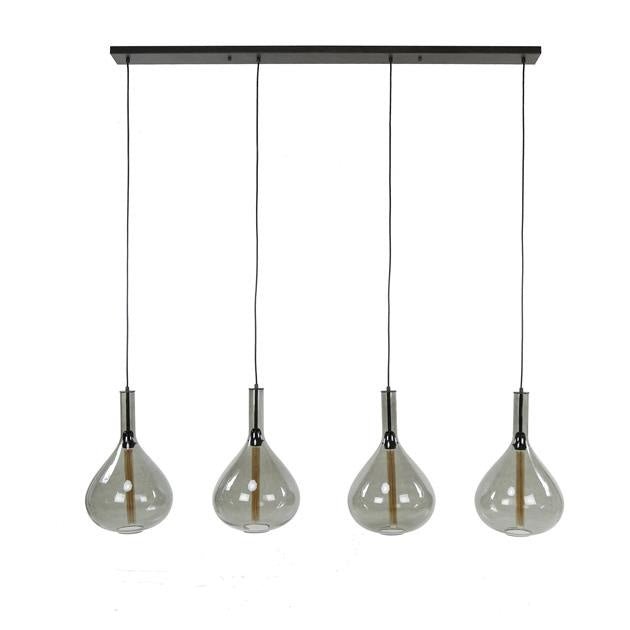 Lampada a sospensione Karen DH Interior Nero LxLxH 102x58x39 Metallo Bianco foto vista frontale