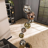 Lampada a sospensione Ada DH Interior Silver LxLxH 71x60x57 Silver Foto ambientale vista diagonale frontale