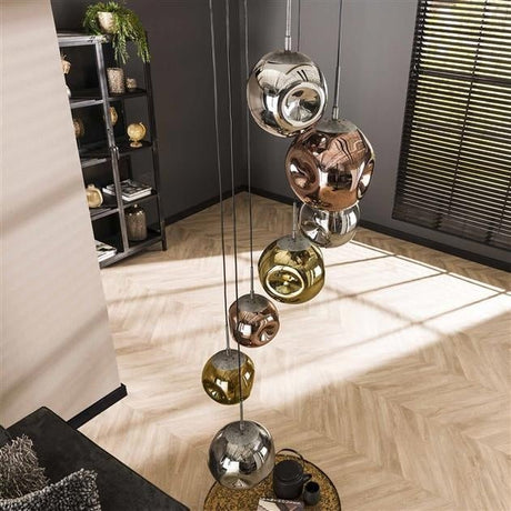 Lampada a sospensione Ada DH Interior Silver LxLxH 71x60x57 Silver Foto ambientale vista diagonale frontale