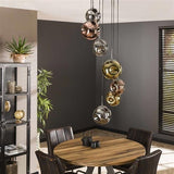 Lampada a sospensione Ada DH Interior Silver LxWxH 71x60x57 Silver Foto atmosferica diagonale vista posteriore