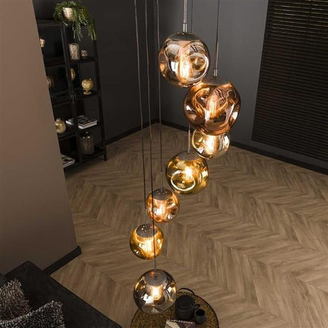Lampada a sospensione Ada DH Interior Silver LxLxH 71x60x57 Silver Foto ambientale vista diagonale frontale