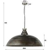 Lampada a sospensione Leonard DH Interior Argento LxLxA 84x84x30 Argento Foto bianca indicazione dimensioni